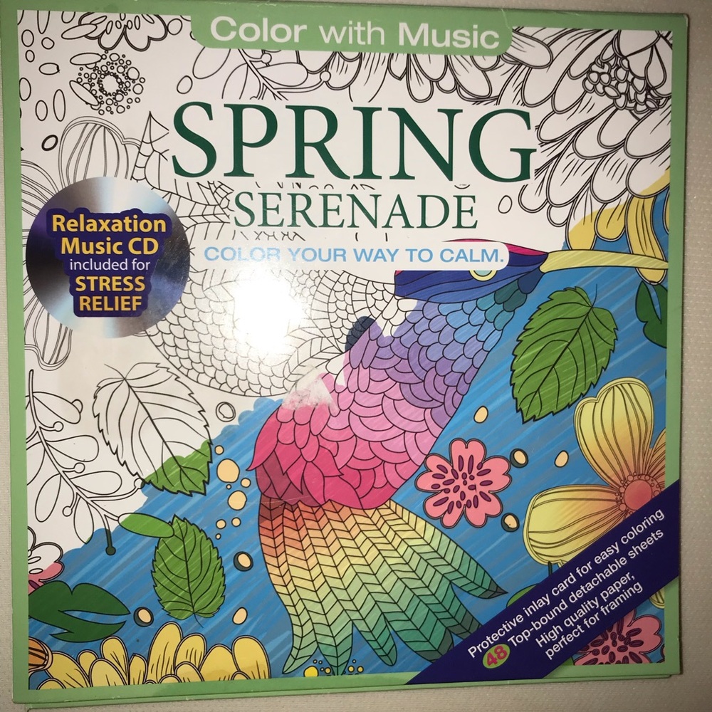 SPRING SERENADE coloring book